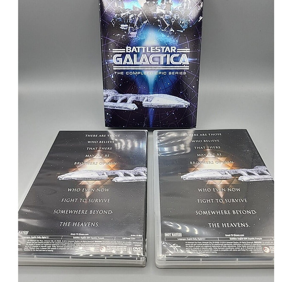 Battlestar Galactica The Complete Epic Series 10 DVDs Seasons Sci Fi Classic - Picture 11 of 11